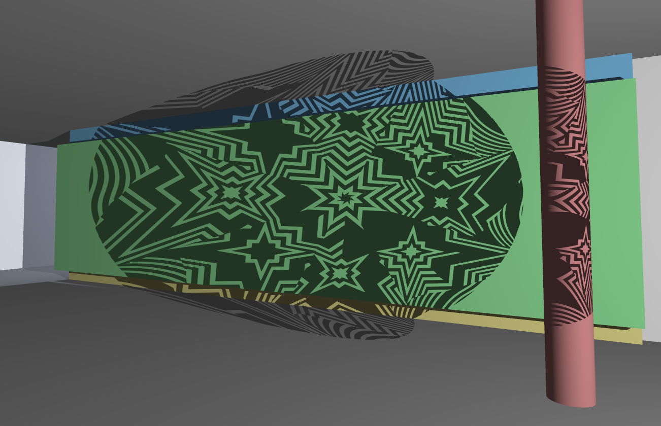 False colour representation of different surfaces